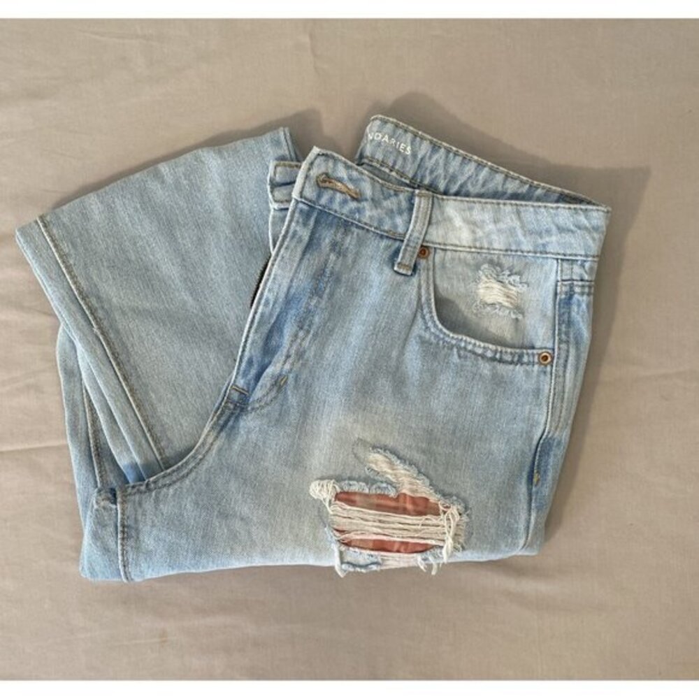 Women's NoBo No Boundaries Distressed‎ Light Denim Jeans Size 11